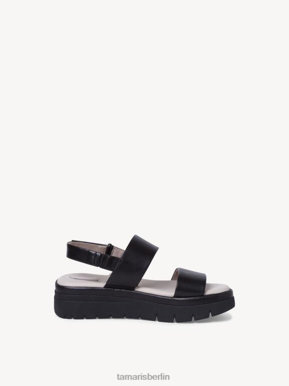 de Tamaris Frauen Ledersandale - schwarz 0LHV41299 Schuhe