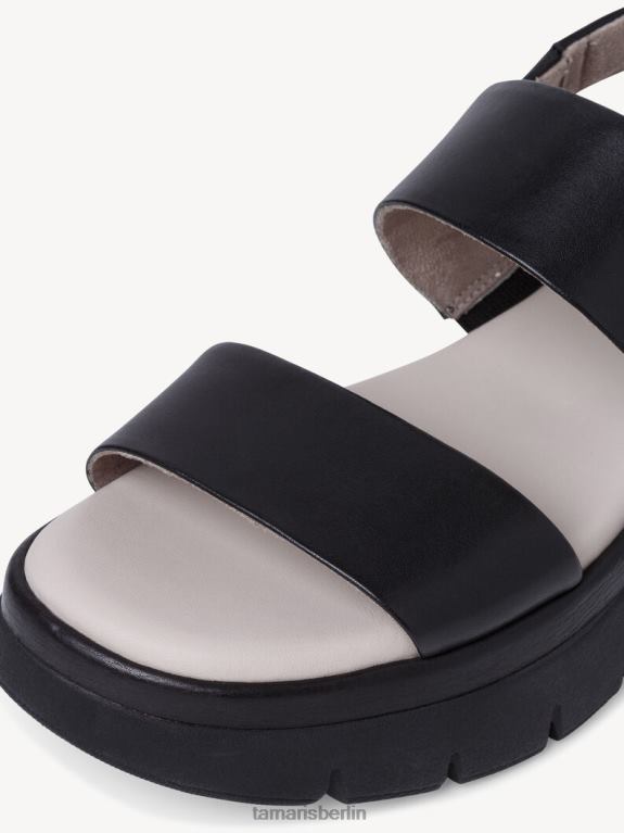 de Tamaris Frauen Ledersandale - schwarz 0LHV41299 Schuhe