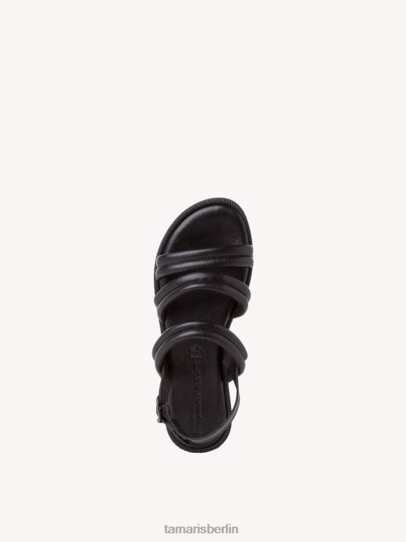de Tamaris Frauen Ledersandale - schwarz 0LHV41503 Schuhe
