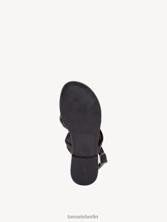 de Tamaris Frauen Ledersandale - schwarz 0LHV41503 Schuhe