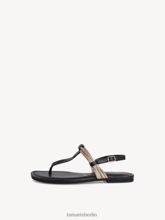 de Tamaris Frauen Ledersandale - schwarz 0LHV41719 Schuhe