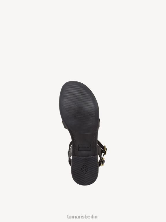 de Tamaris Frauen Ledersandale - schwarz 0LHV41782 Schuhe