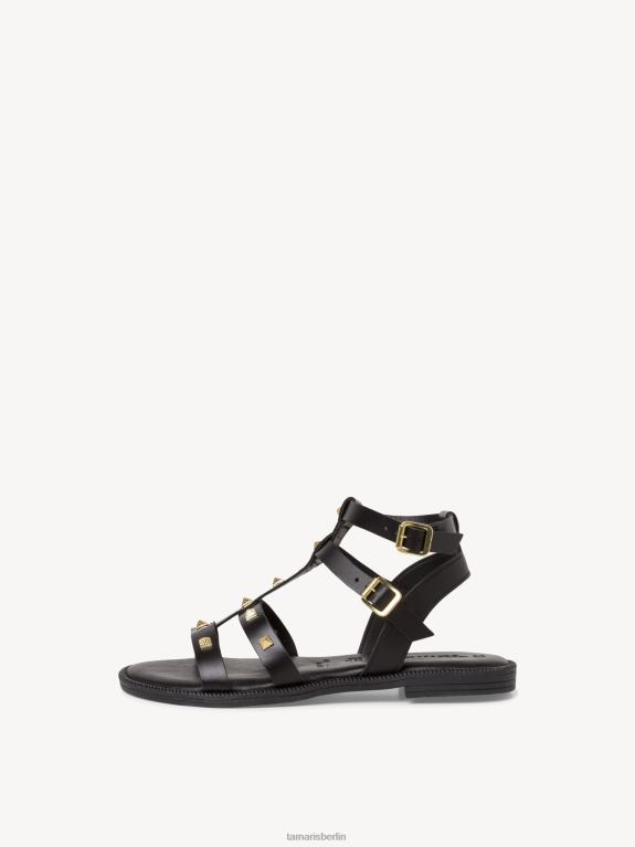 de Tamaris Frauen Ledersandale - schwarz 0LHV41782 Schuhe