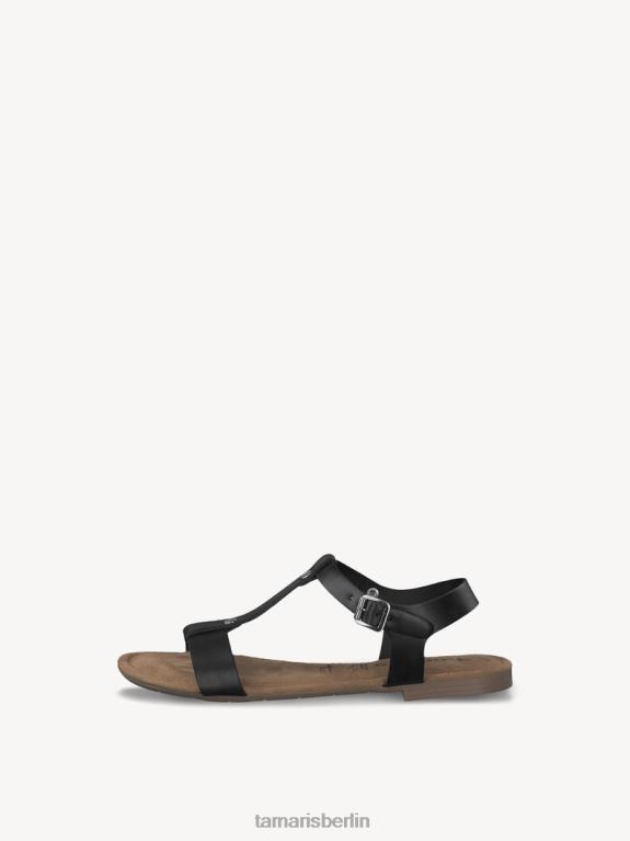 de Tamaris Frauen Ledersandale - schwarz 0LHV42134 Schuhe
