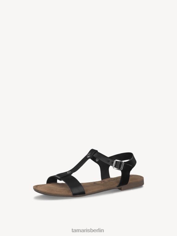 de Tamaris Frauen Ledersandale - schwarz 0LHV42134 Schuhe
