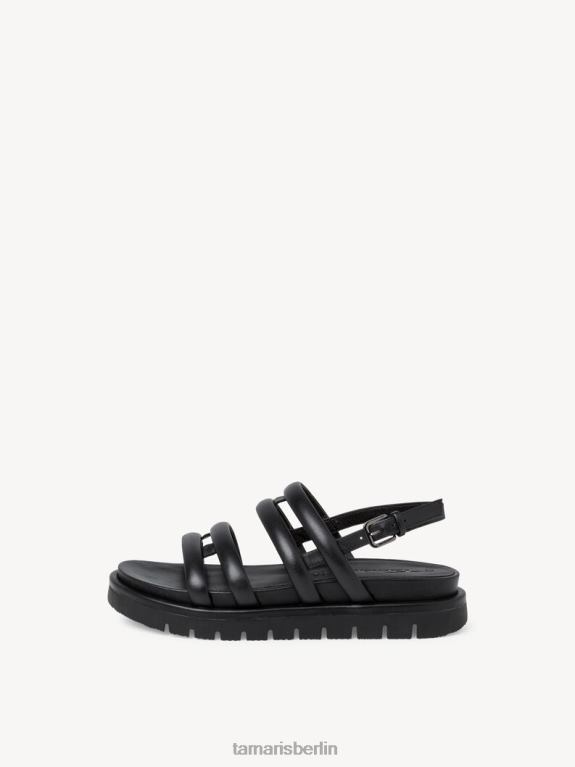 de Tamaris Frauen Ledersandale - schwarz 0LHV42166 Schuhe