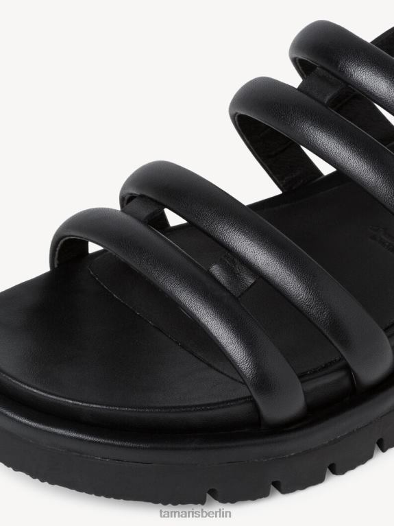 de Tamaris Frauen Ledersandale - schwarz 0LHV42166 Schuhe
