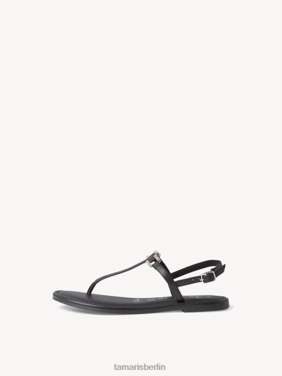 de Tamaris Frauen Ledersandale - schwarz 0LHV42184 Schuhe
