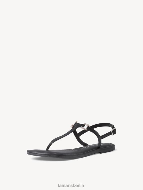 de Tamaris Frauen Ledersandale - schwarz 0LHV42184 Schuhe