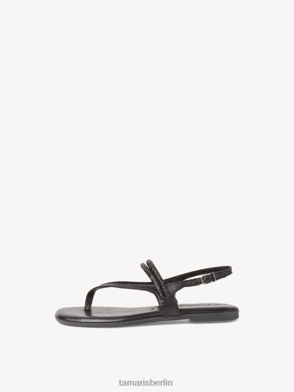 de Tamaris Frauen Ledersandale - schwarz 0LHV4579 Schuhe