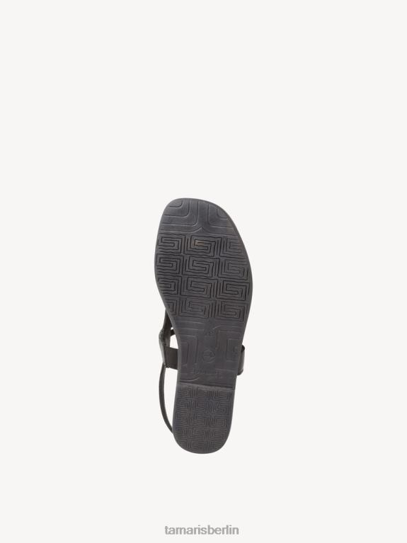 de Tamaris Frauen Ledersandale - schwarz 0LHV4579 Schuhe