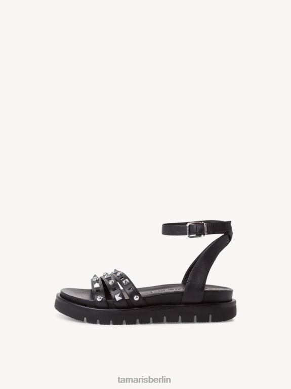 de Tamaris Frauen Ledersandale - schwarz 0LHV4581 Schuhe