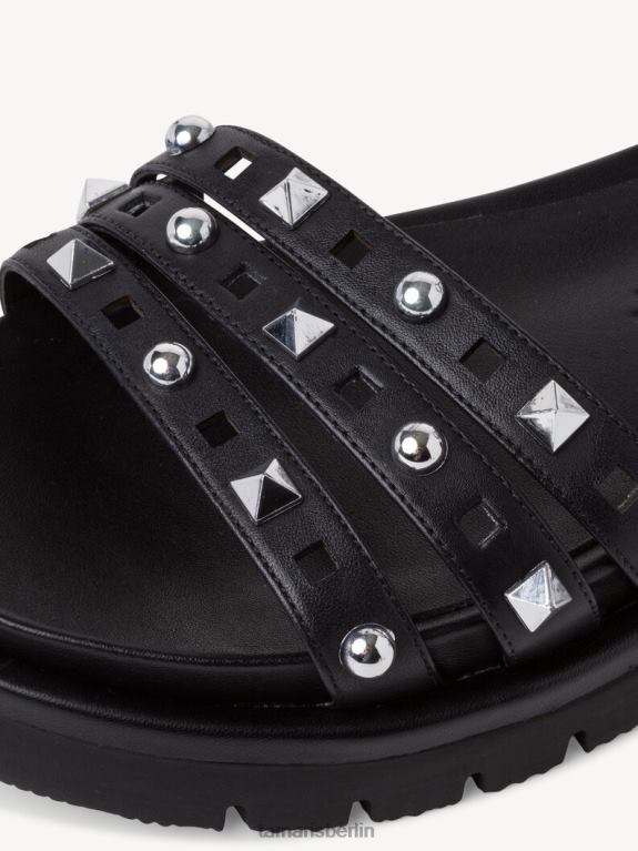 de Tamaris Frauen Ledersandale - schwarz 0LHV4581 Schuhe