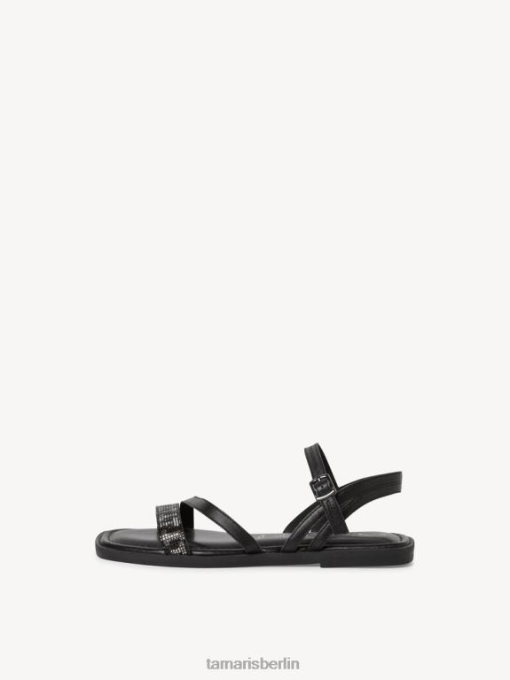 de Tamaris Frauen Ledersandale - schwarz 0LHV4614 Schuhe