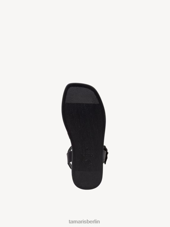 de Tamaris Frauen Ledersandale - schwarz 0LHV4633 Schuhe
