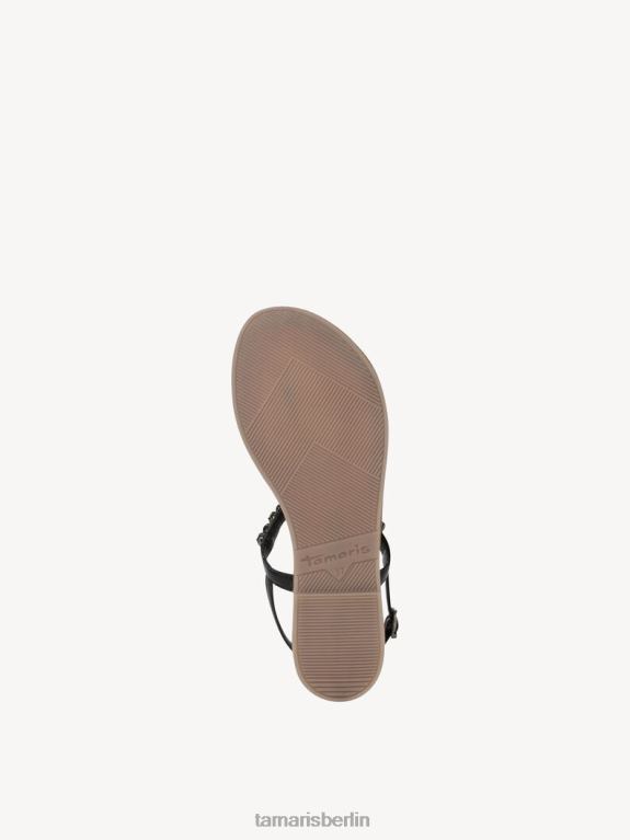 de Tamaris Frauen Ledersandale - schwarz 0LHV4781 Schuhe