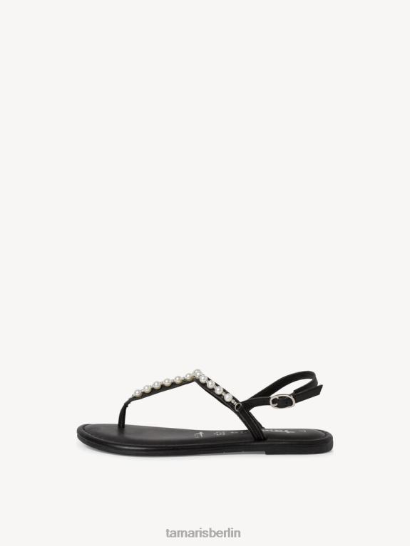 de Tamaris Frauen Ledersandale - schwarz 0LHV4879 Schuhe