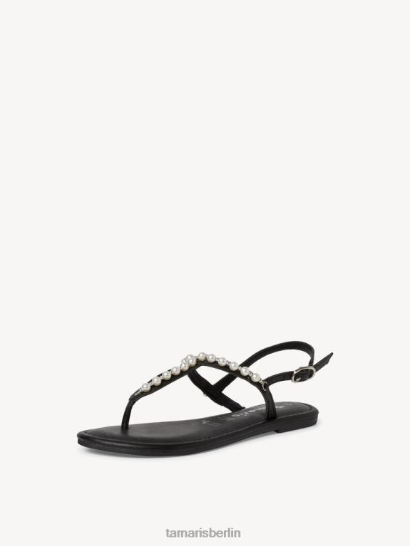 de Tamaris Frauen Ledersandale - schwarz 0LHV4879 Schuhe