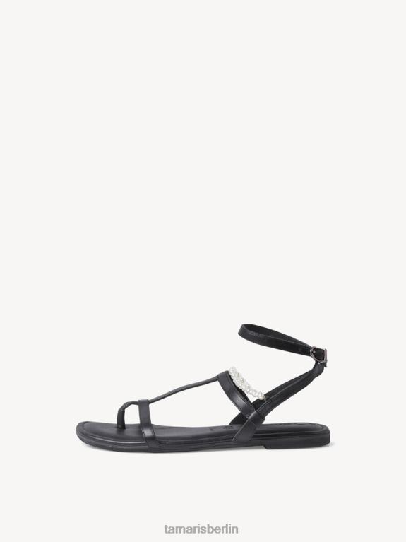 de Tamaris Frauen Ledersandale - schwarz 0LHV4892 Schuhe