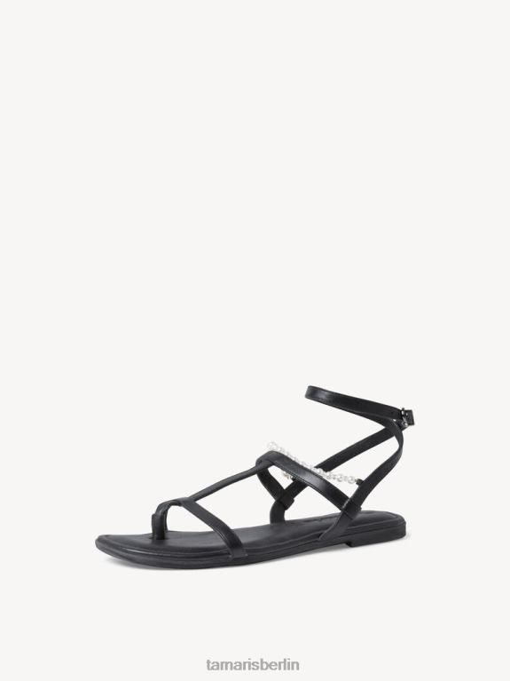 de Tamaris Frauen Ledersandale - schwarz 0LHV4892 Schuhe