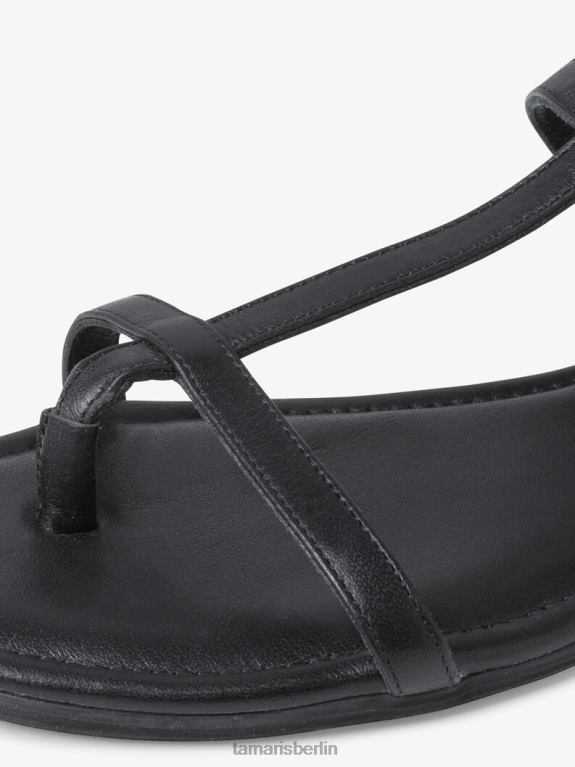 de Tamaris Frauen Ledersandale - schwarz 0LHV4892 Schuhe