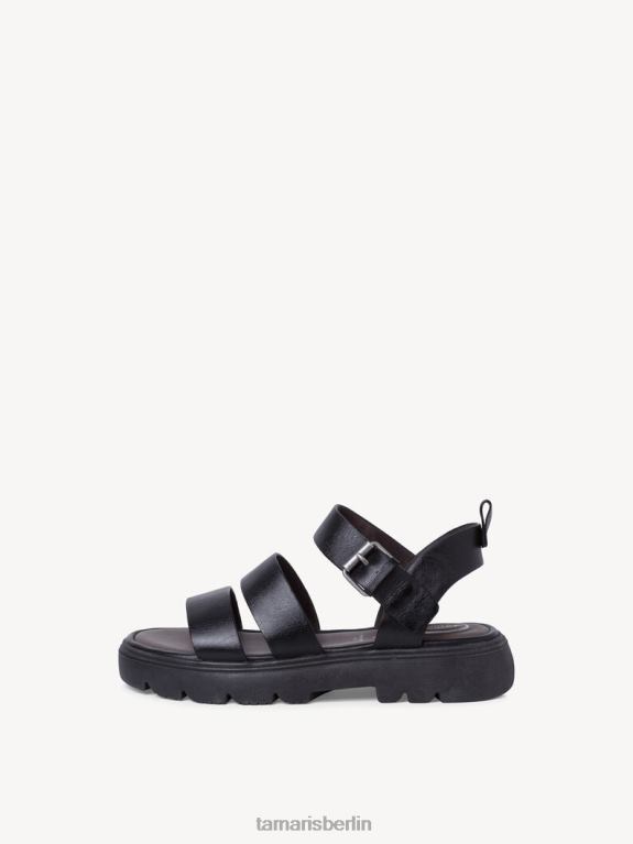 de Tamaris Frauen Ledersandale - schwarz 0LHV4900 Schuhe