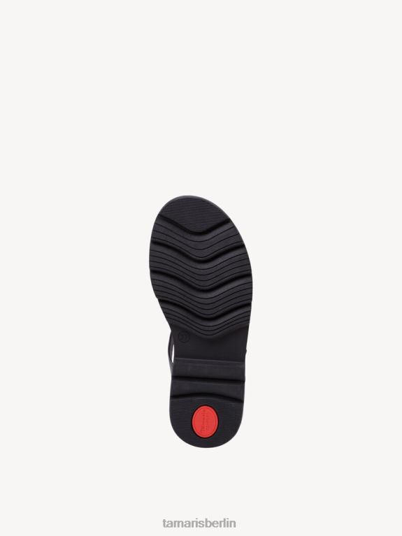 de Tamaris Frauen Ledersandale - schwarz 0LHV4900 Schuhe