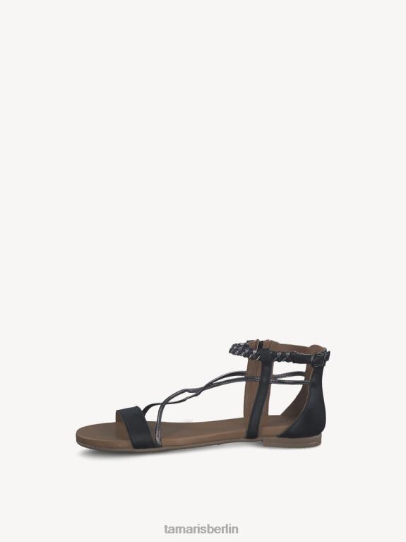 de Tamaris Frauen Ledersandale - schwarz 0LHV4957 Schuhe