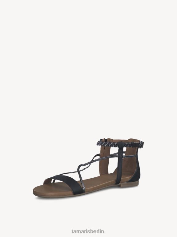 de Tamaris Frauen Ledersandale - schwarz 0LHV4957 Schuhe