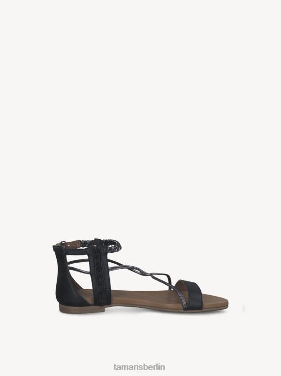 de Tamaris Frauen Ledersandale - schwarz 0LHV4957 Schuhe