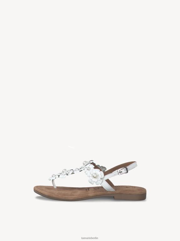 de Tamaris Frauen Ledersandale - weiß 0LHV41257 Schuhe