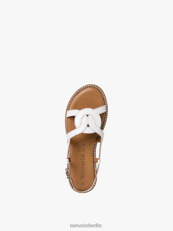 de Tamaris Frauen Ledersandale - weiß 0LHV41814 Schuhe