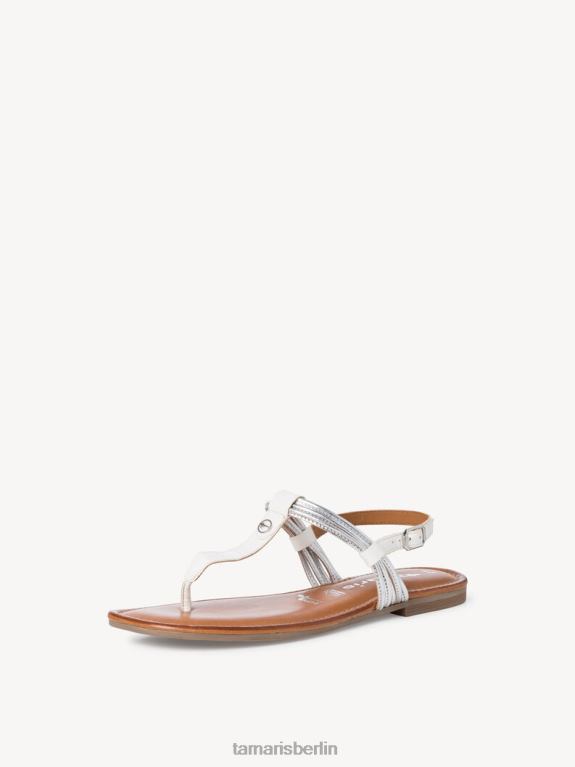 de Tamaris Frauen Ledersandale - weiß 0LHV4574 Schuhe