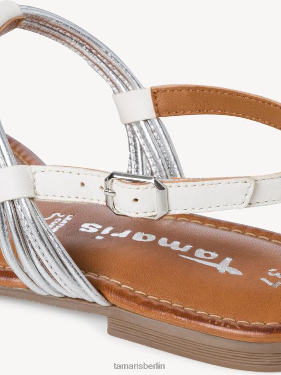 de Tamaris Frauen Ledersandale - weiß 0LHV4574 Schuhe