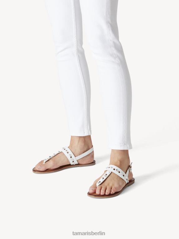de Tamaris Frauen Ledersandale - weiß 0LHV4578 Schuhe