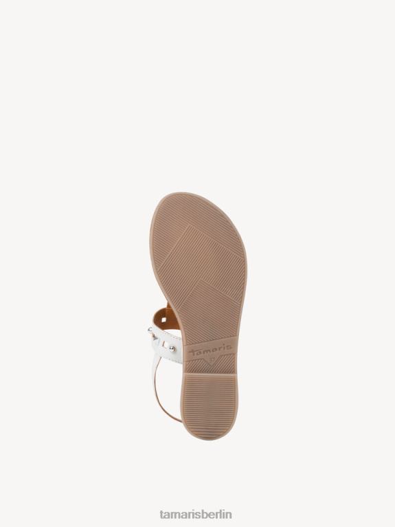 de Tamaris Frauen Ledersandale - weiß 0LHV4578 Schuhe