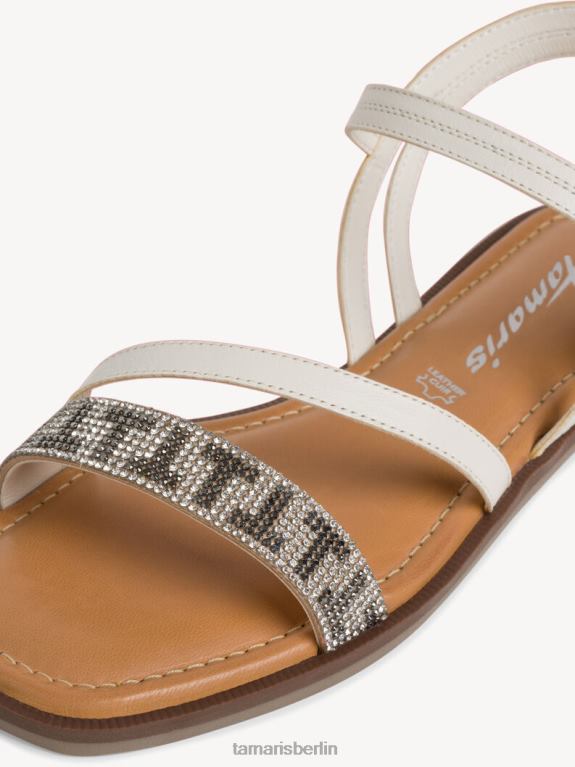 de Tamaris Frauen Ledersandale - weiß 0LHV4776 Schuhe