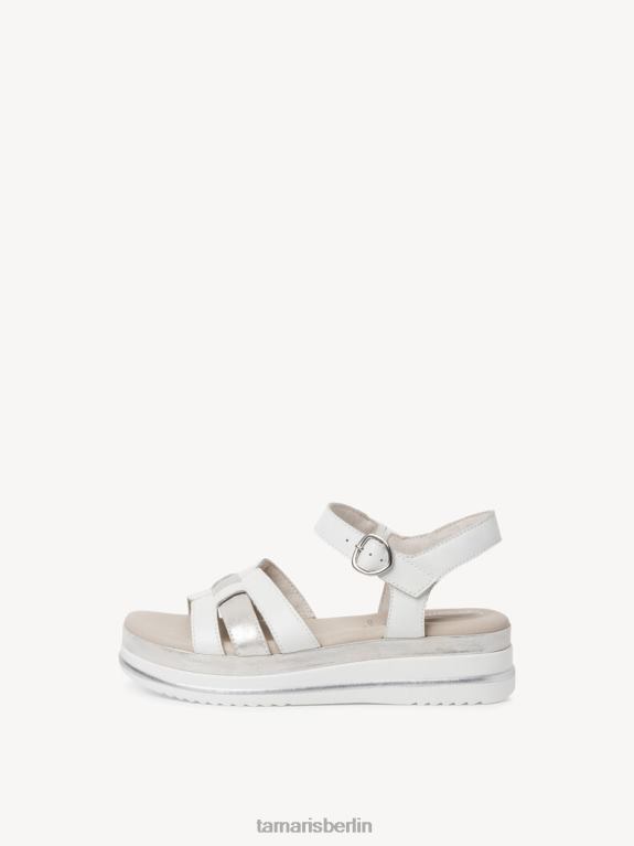 de Tamaris Frauen Ledersandale - weiß 0LHV4810 Schuhe