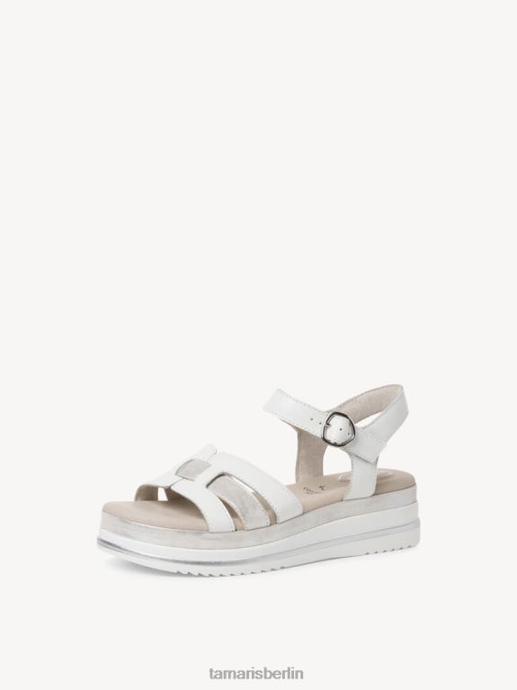 de Tamaris Frauen Ledersandale - weiß 0LHV4810 Schuhe