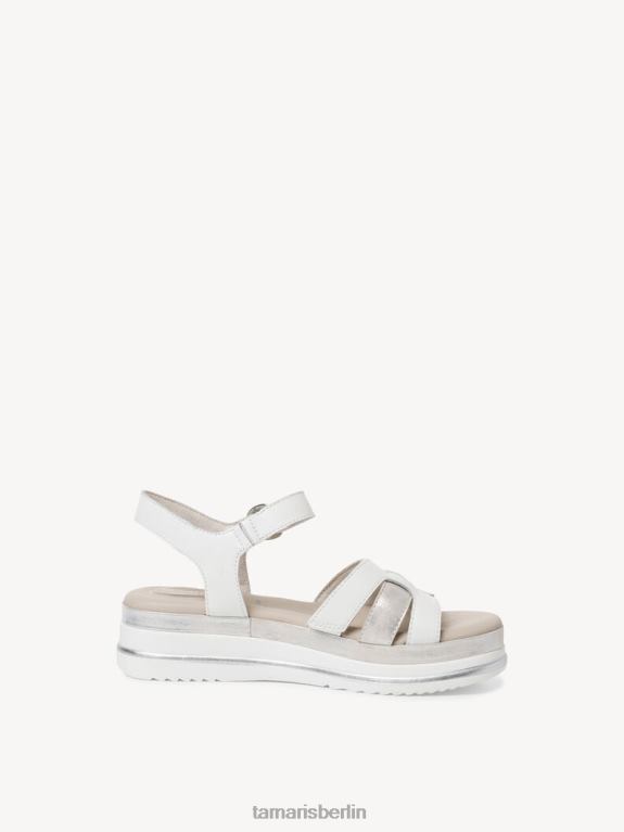 de Tamaris Frauen Ledersandale - weiß 0LHV4810 Schuhe