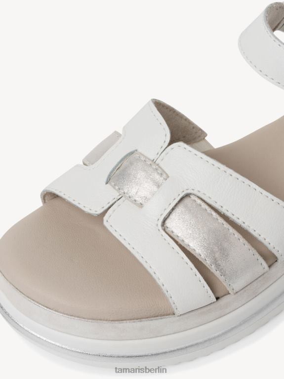 de Tamaris Frauen Ledersandale - weiß 0LHV4810 Schuhe