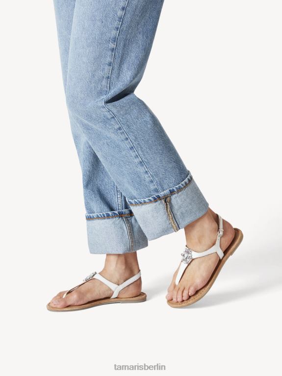 de Tamaris Frauen Ledersandale - weiß 0LHV4999 Schuhe