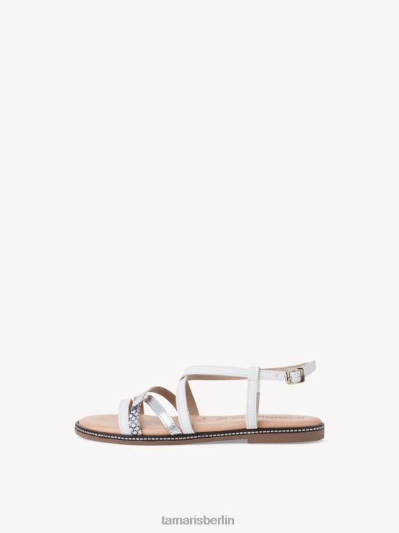 de Tamaris Frauen Ledersandale – weiß/weiß gekämmt 0LHV41896 Schuhe