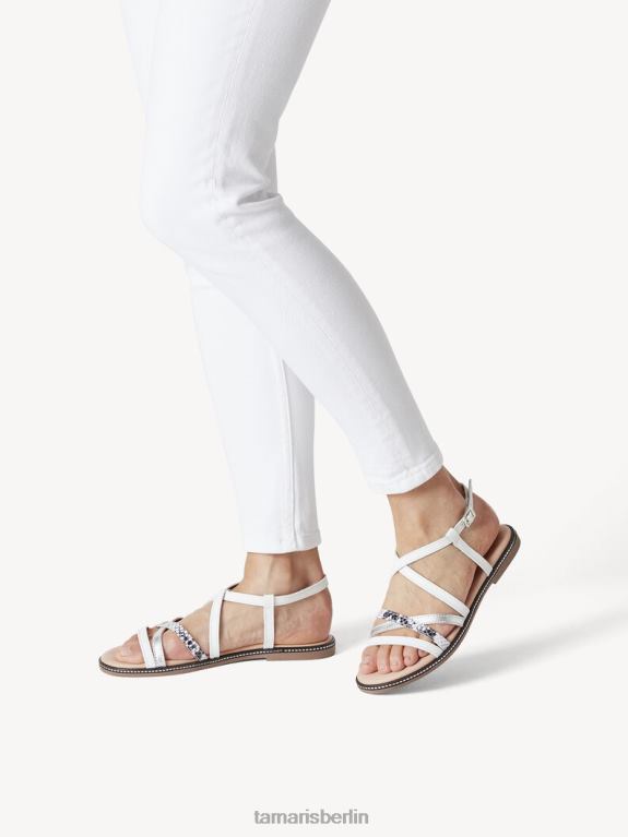 de Tamaris Frauen Ledersandale – weiß/weiß gekämmt 0LHV41896 Schuhe
