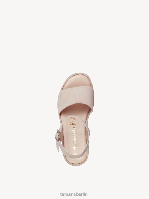 de Tamaris Frauen Sandale aus Leder – Beige 0LHV41842 Schuhe