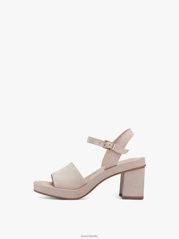 de Tamaris Frauen Sandale aus Leder – Beige 0LHV41842 Schuhe