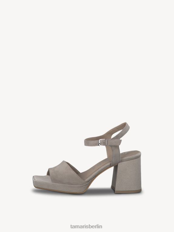de Tamaris Frauen Sandale aus Leder – Beige/Elfenbein 0LHV41048 Schuhe