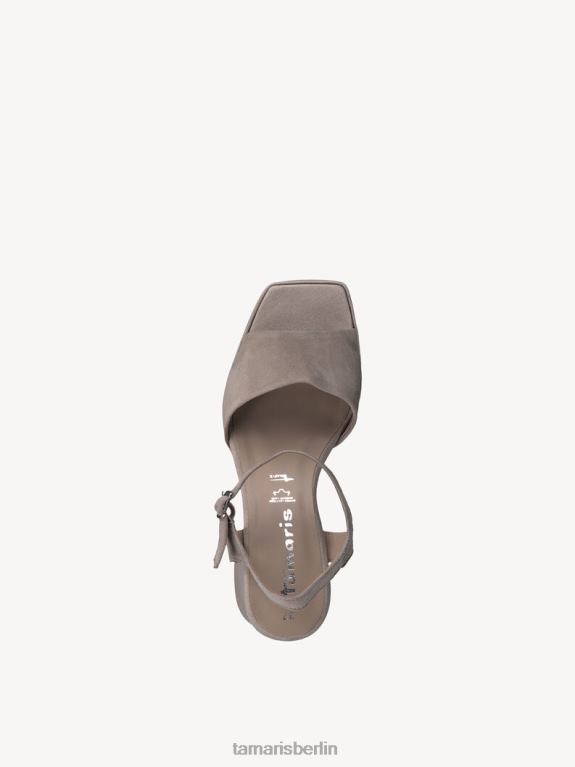 de Tamaris Frauen Sandale aus Leder – Beige/Elfenbein 0LHV41048 Schuhe