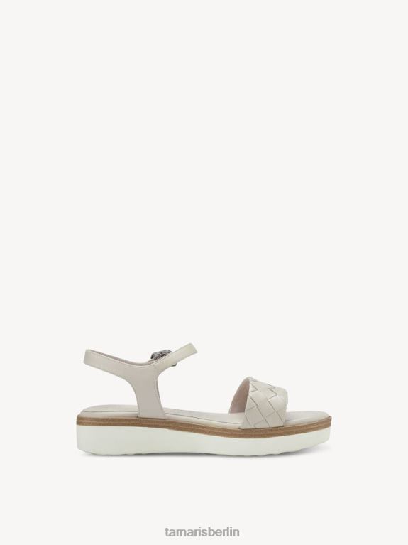 de Tamaris Frauen Sandale aus Leder – Beige/Elfenbein 0LHV41461 Schuhe