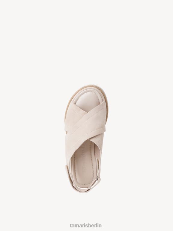 de Tamaris Frauen Sandale aus Leder – Beige/Elfenbein 0LHV41475 Schuhe